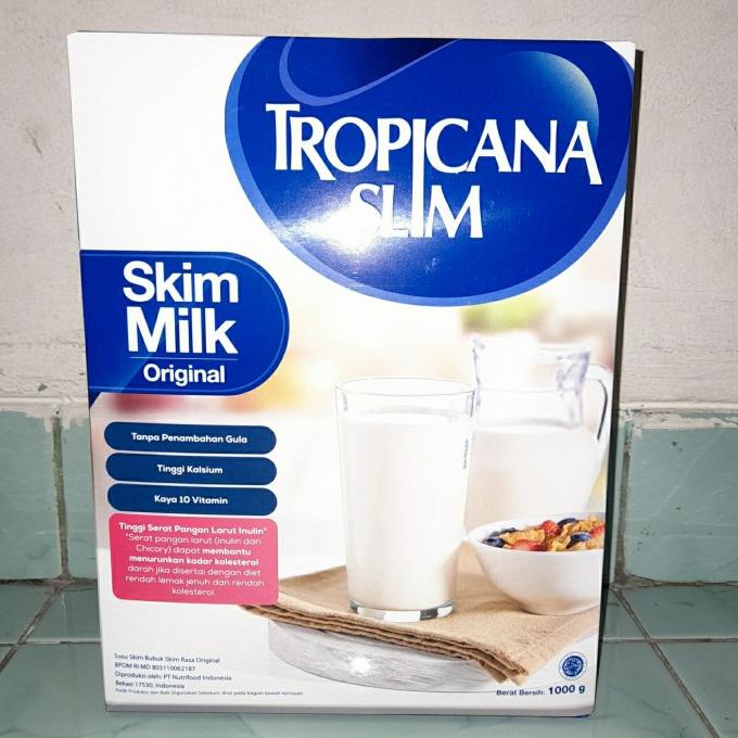 

READY COD Tropicana Slim Non Fat Skim Milk (Susu NFDM Original 1kg / 1000gr)