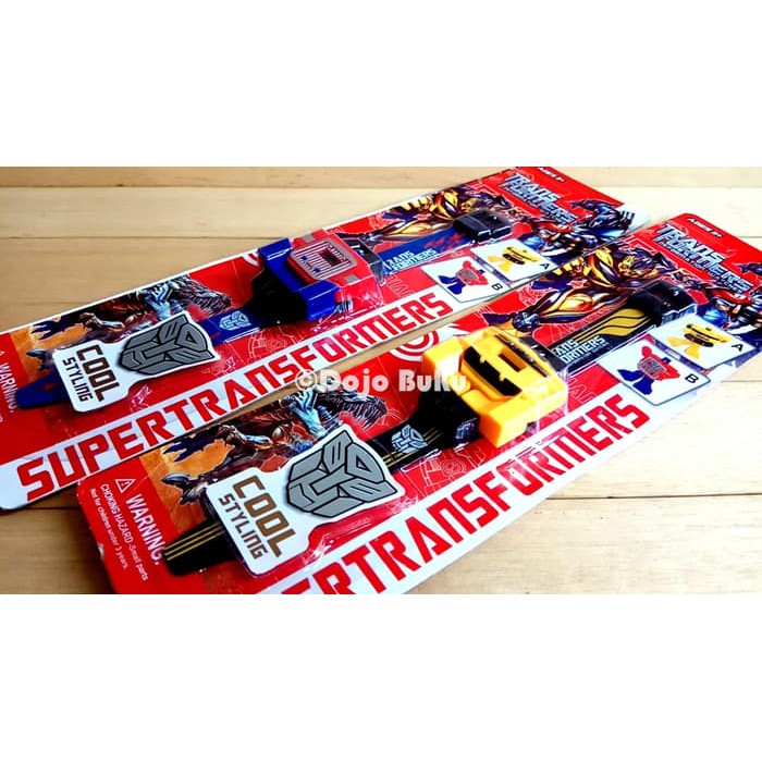 Jam Tangan Anak TRANSFORMERS Optimus Bumblebee Proyeksi Projector