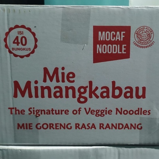 

Mie Minangkabau (1 dus) Randang Mie Instan Sehat No MSG Mi Mocaf Rasa Rendang Cancang Makanan Pedas