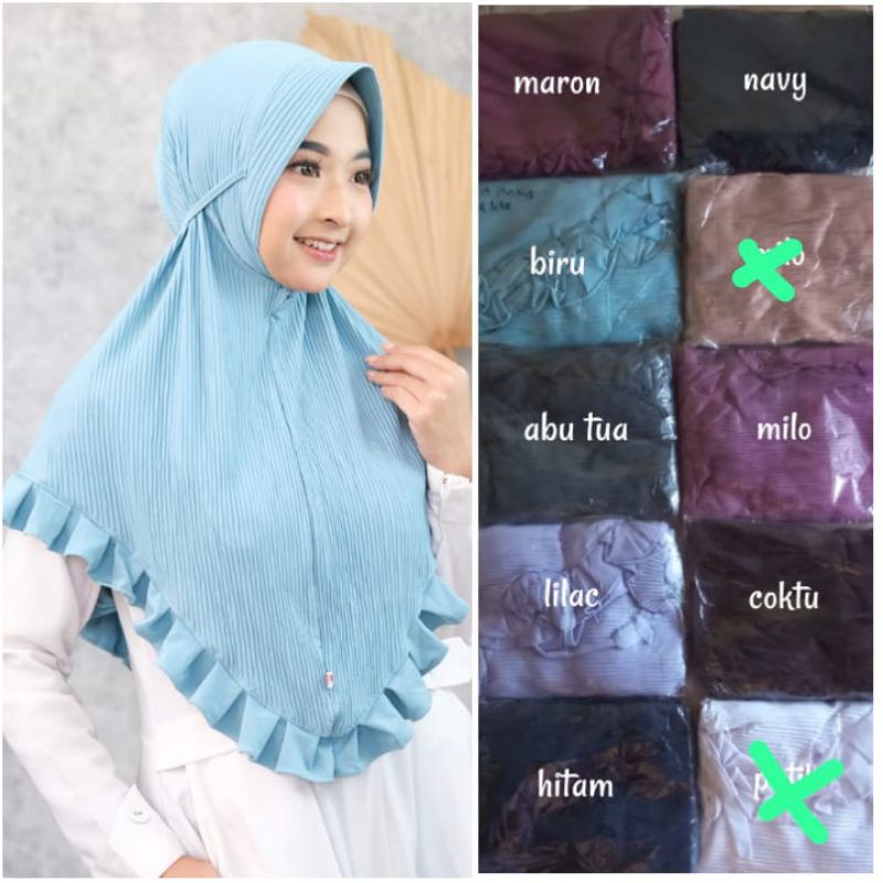 Hijab instan plisket