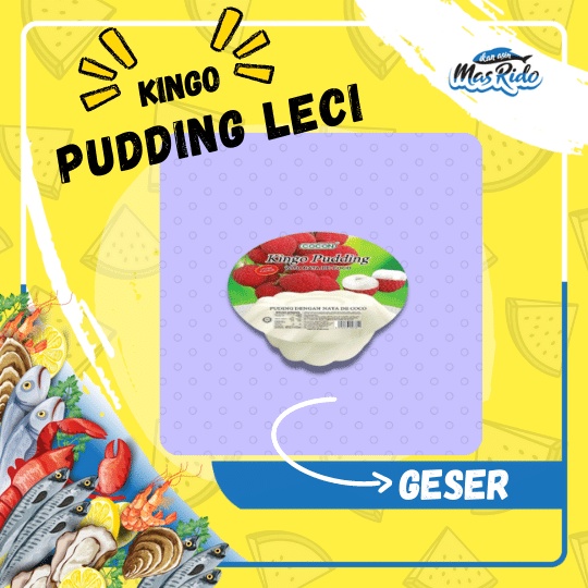 

Pudding Buah Leci Kingo Pudding With Nata De Coco Kemacan Cup Murah