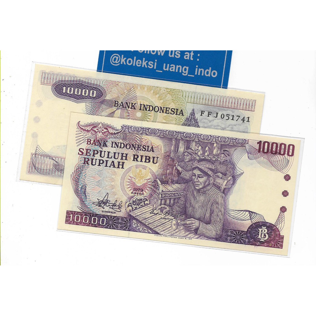Uang Kuno 10000 Rupiah Gamelan 1979