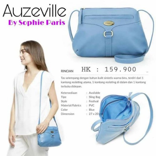 TAS AUZEVILLE BLUE TAS SOPHIE PARIS TAS PROMO TAS SOLO TAS IMPORT TAS BATAM TAS SELEMPANG