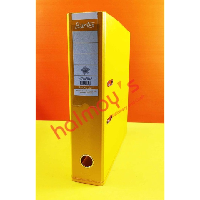 

langsung order saja] ORDNER / ODNER MAP PVC BANTEX F4 / FOLIO 1465 06 YELLOW