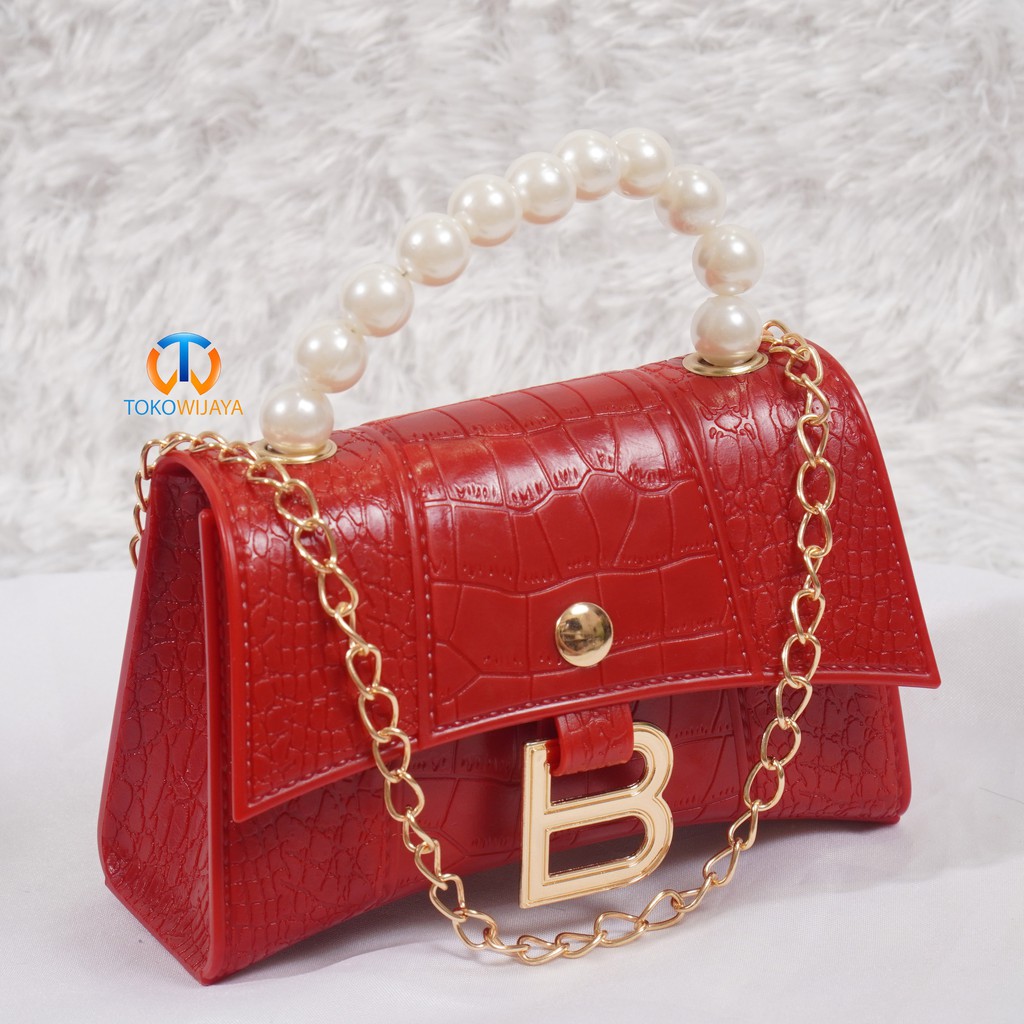 Tas Jelly Glossy Mutiara Balen Pearl | Tas Jelly Mini Glossy Mutiara