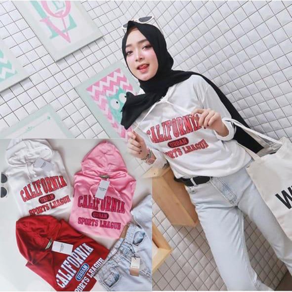 DAMAI FASHION - BAJU SWEATER HOODIE CALIFORNIA - konveksi