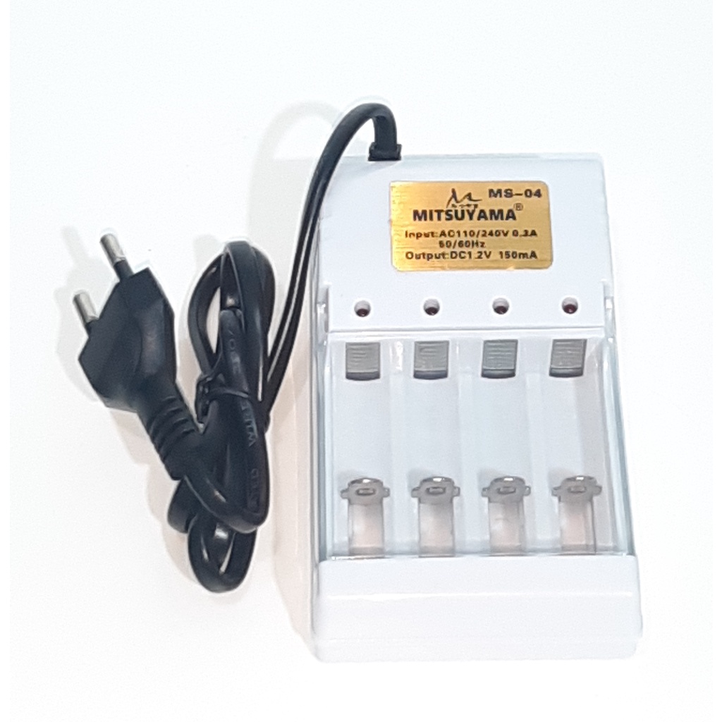 Casan/Charger Batre Baterai Untuk Jenis AA /AAA /A23 Fast Charging 4Slot