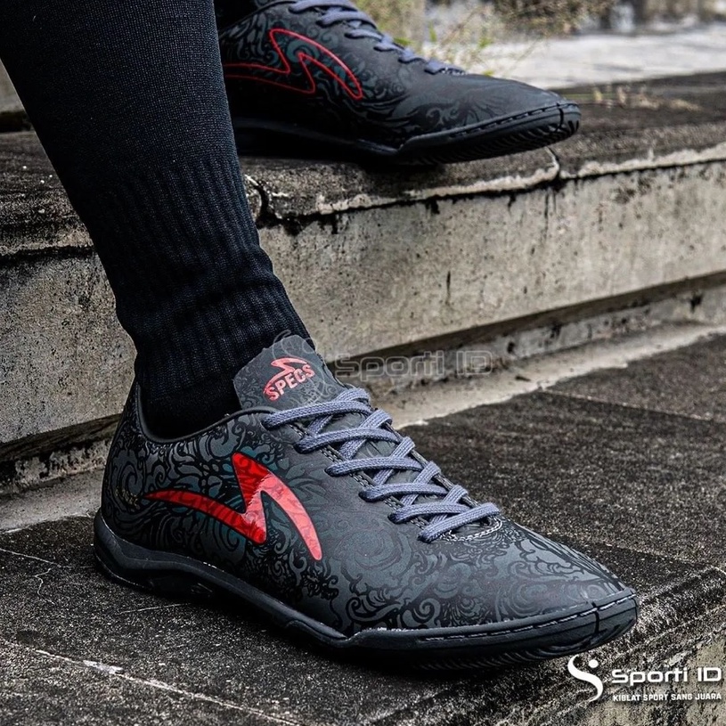 Sepatu Futsal Specs LS Etnis IN Priangan - Black 402081 Original | Specs Priangan