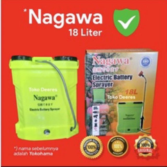 YOKOHAMA NAGAWA 16 LITER Tangki Sprayer Elektrik Original