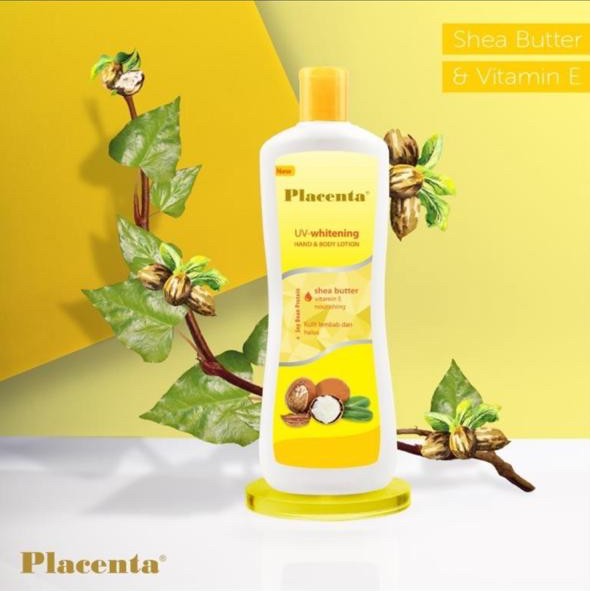 PLACENTA / FLACENTA HAND &amp; BODY LOTION 500 ML KUNING / SHEA BUTTER