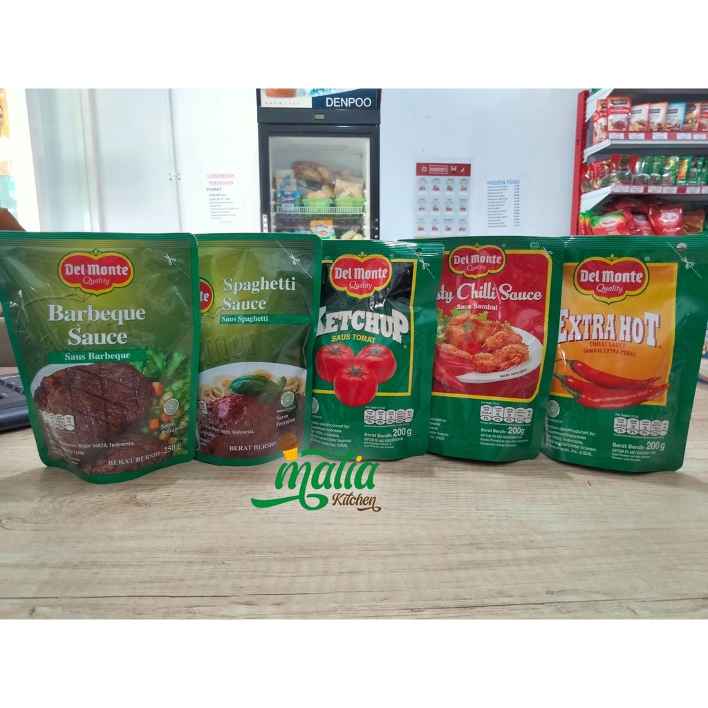 

DELMONTE SAUCE 200GR BBQ SPAGHETI CHILI TOMAT TASTY CHILI KEMASAN ORI