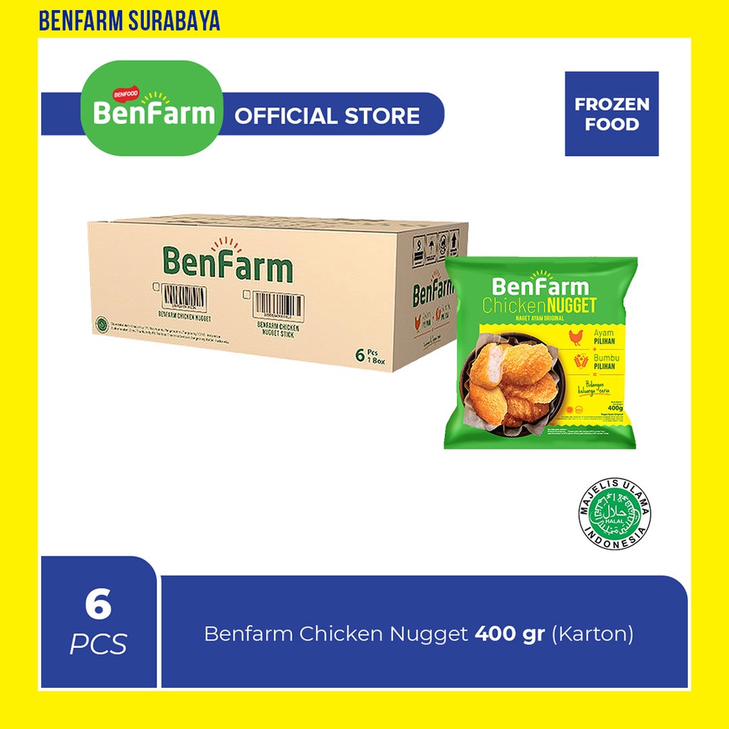 

Benfarm Chicken Nugget 400gr (Karton)