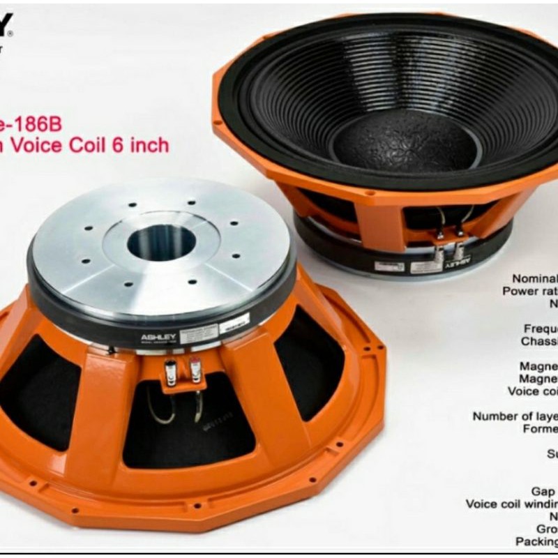 Speaker Ashley 186 B 18inch