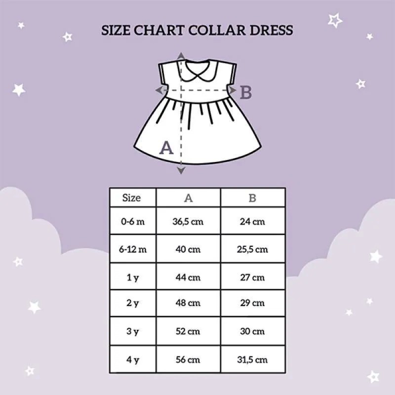 Dress Anak Bayi Perempuan 1-4 Tahun Little Palmerhaus Collar Dress