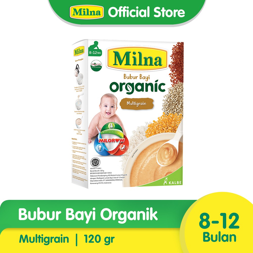 

Milna Bubur Organik 8+ Multigrain 120gr