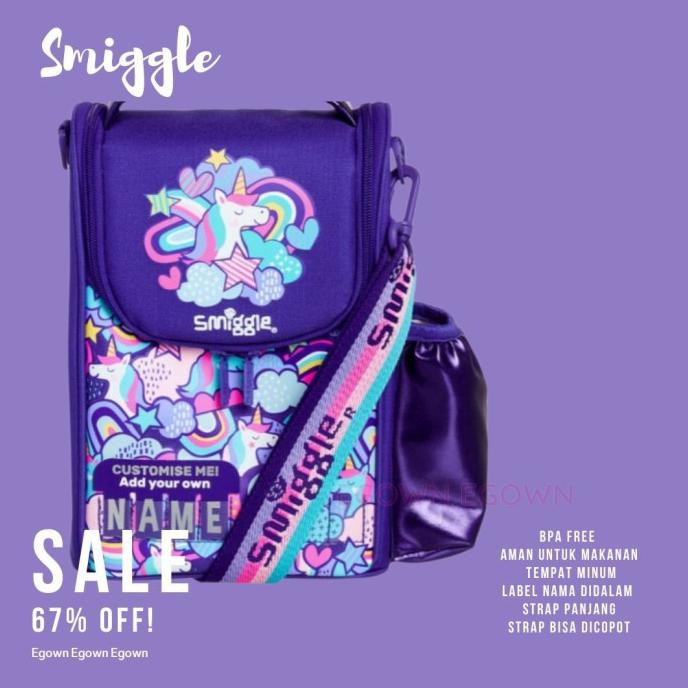 Cantik Kado Anak Original Smiggle Silicone Bottle Rolled Up Ice Cream - Botol Bagus