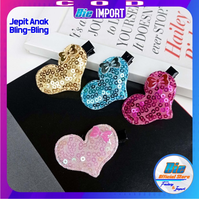 Jepit Anak Bling Polos Impor Best Seller