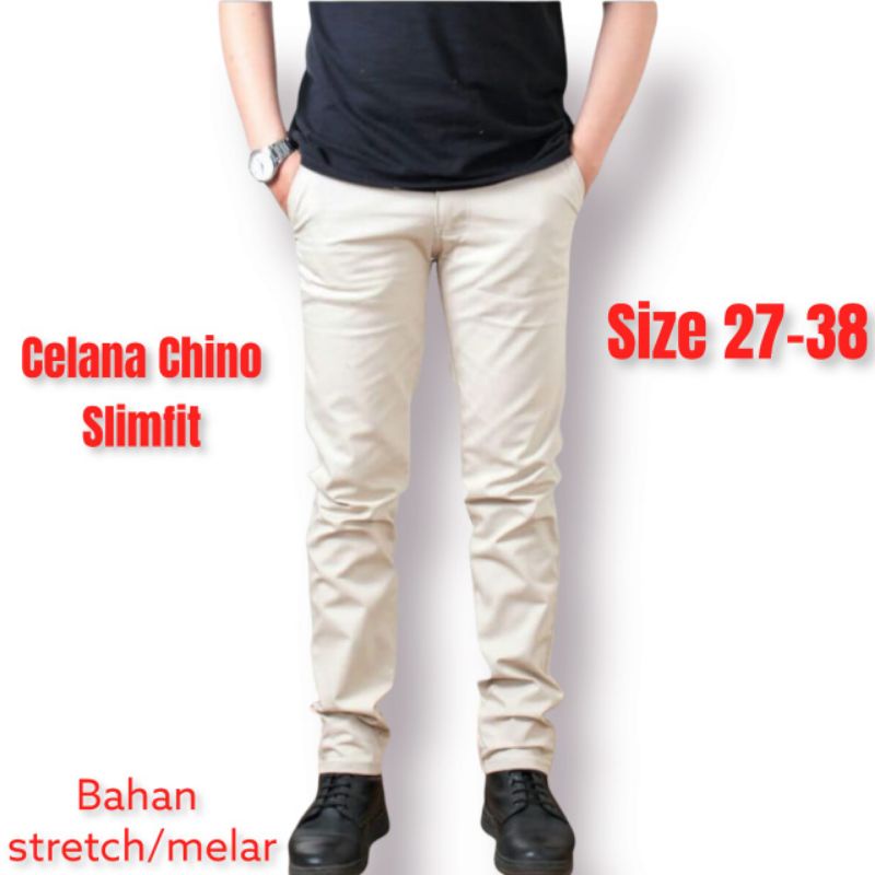 TERLARIS | CELANA PANJANG CHINO PRIA |CELANA KERJA PRIA |CELANA CHINO PANJANG SLIMFIT|