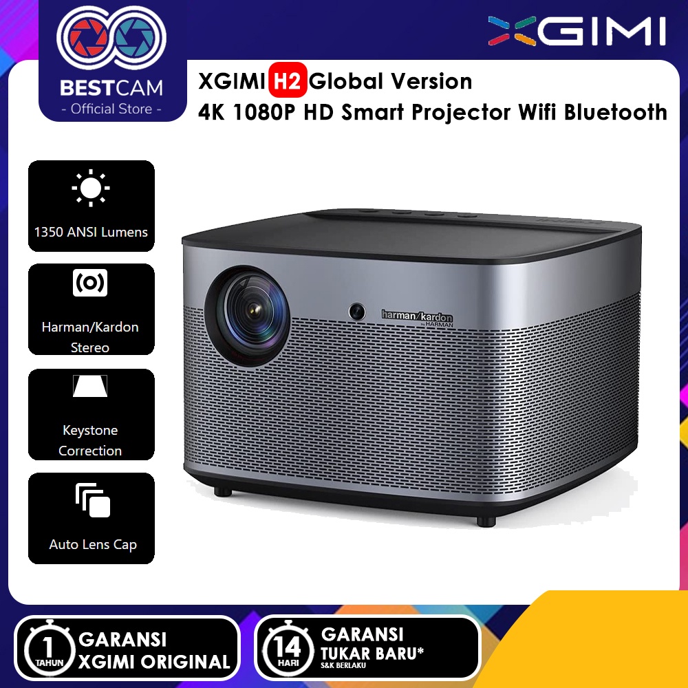 Jual XGIMI H2 Global Version 4K 1080P HD Smart Projector Wifi Bluetooth