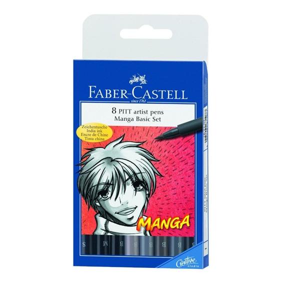 

PROMO Faber Castell PITT Artist Manga Pens - Set of 8