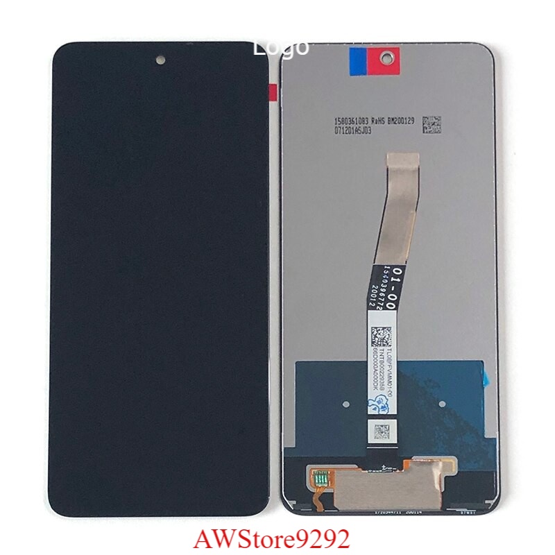 Layar Sentuh LCD TS Touchscreen Fullset XIAOMI REDMI NOTE 9 PRO - NOTE 9S - BLACK