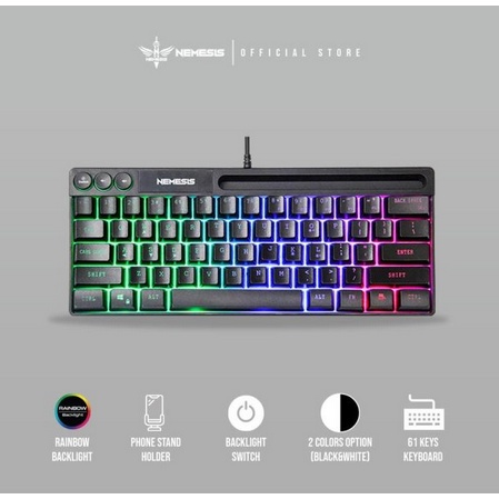 ITSTORE Keyboard Gaming NYK K06 TKL Rainbow - NYK K-06 ERIS NYK K 06 Garansi resmi 1 tahun LED