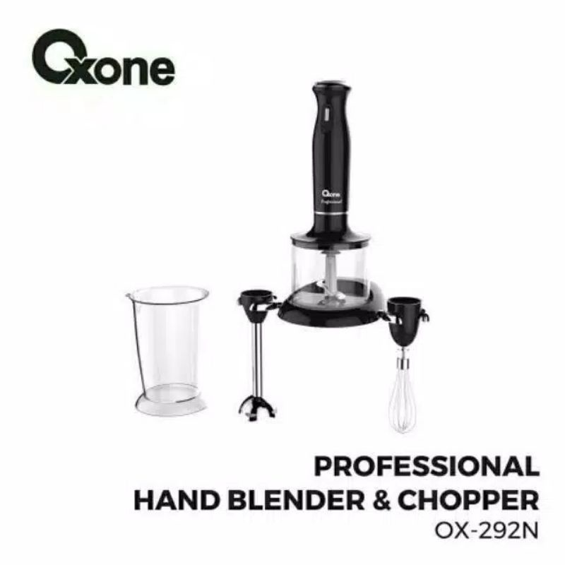 Oxone Professional Hand Blender &amp; Chopper 200 Watt OX292 600Mili