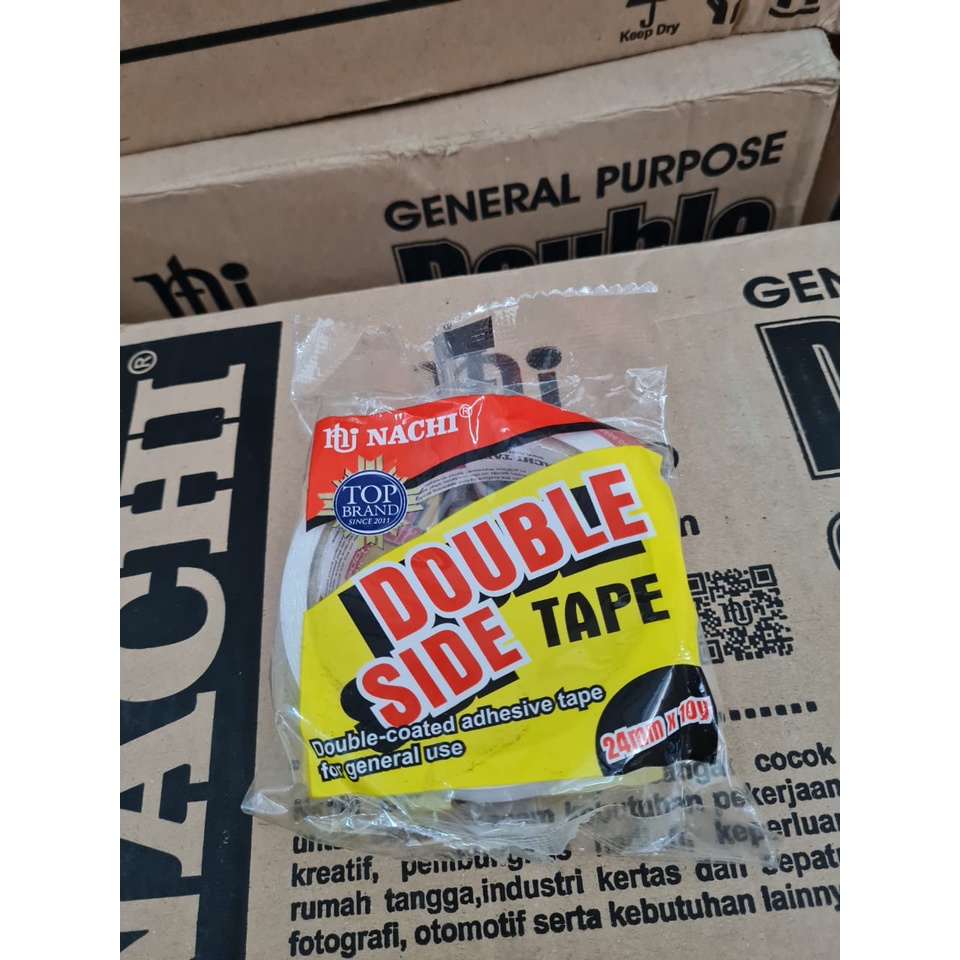 

Double Tape Merk Nachi Ukuran 24mm x 10 yard per Box