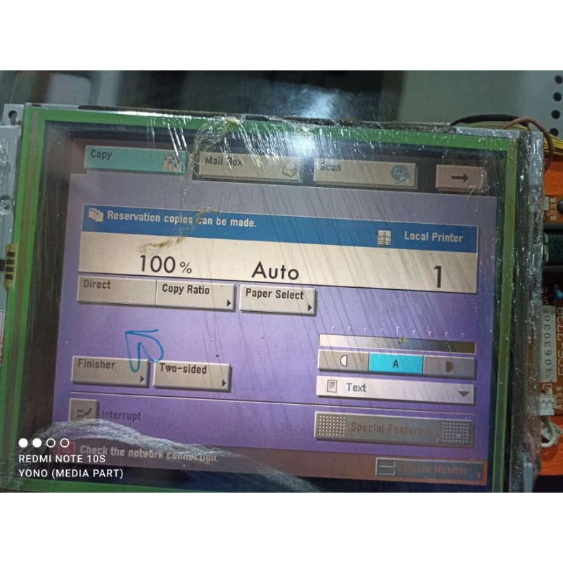 LCD MESIN FOTOCOPY IR5020/IR6020/IR6570/IR5050/IR5075 ORIGINAL CABUTAN MESIN