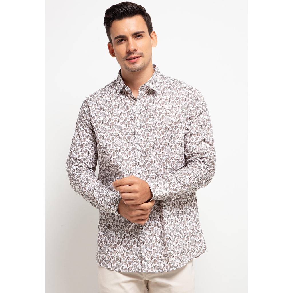izzue Kemeja L/S Printing Leaf