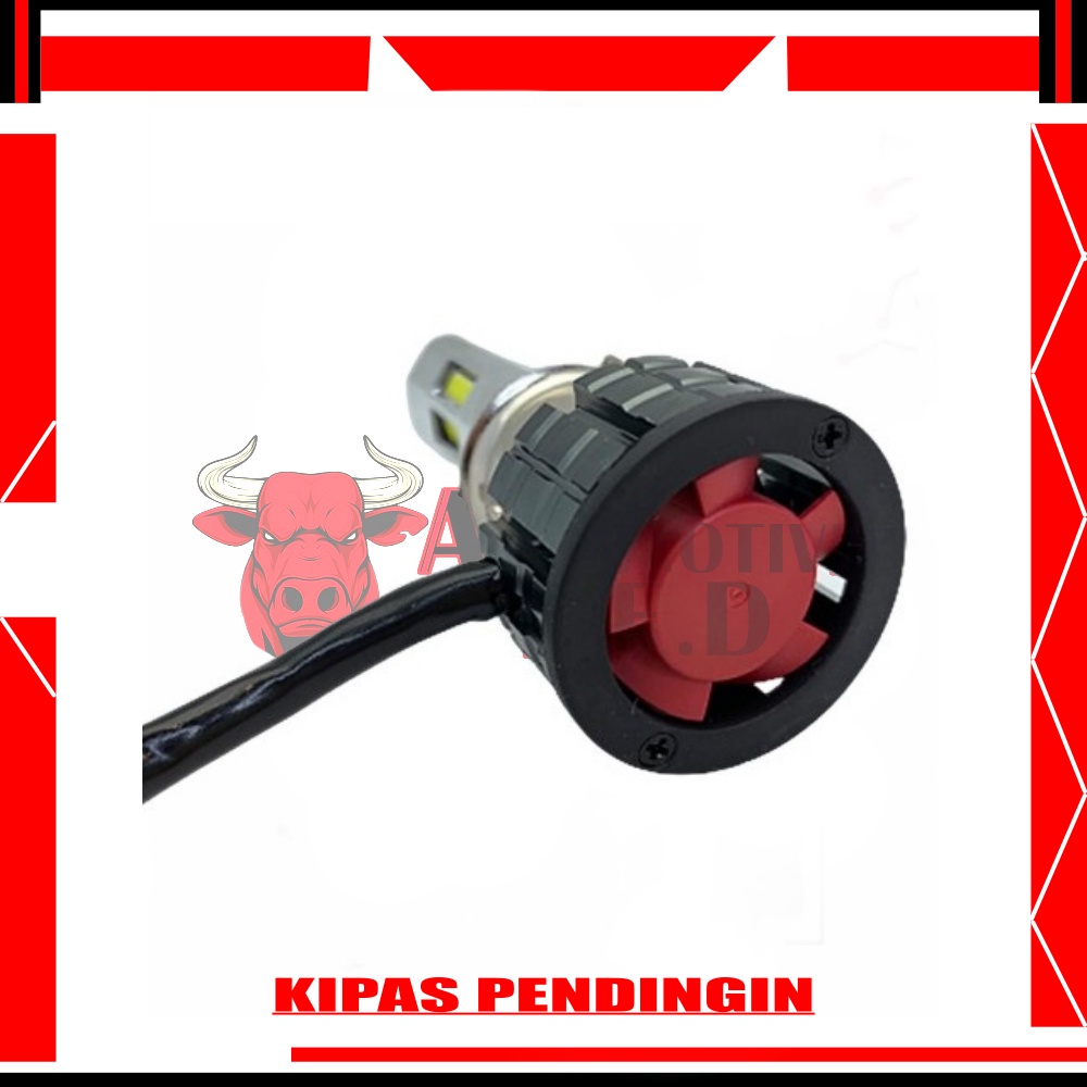 LAMPU LED 6 SISI MERK RTD ORIGINAL  | LAMPU LED MOTOR H6 H4 AC DC ICC 6 MATA ORIGINAL | RTD 6 SISI-6