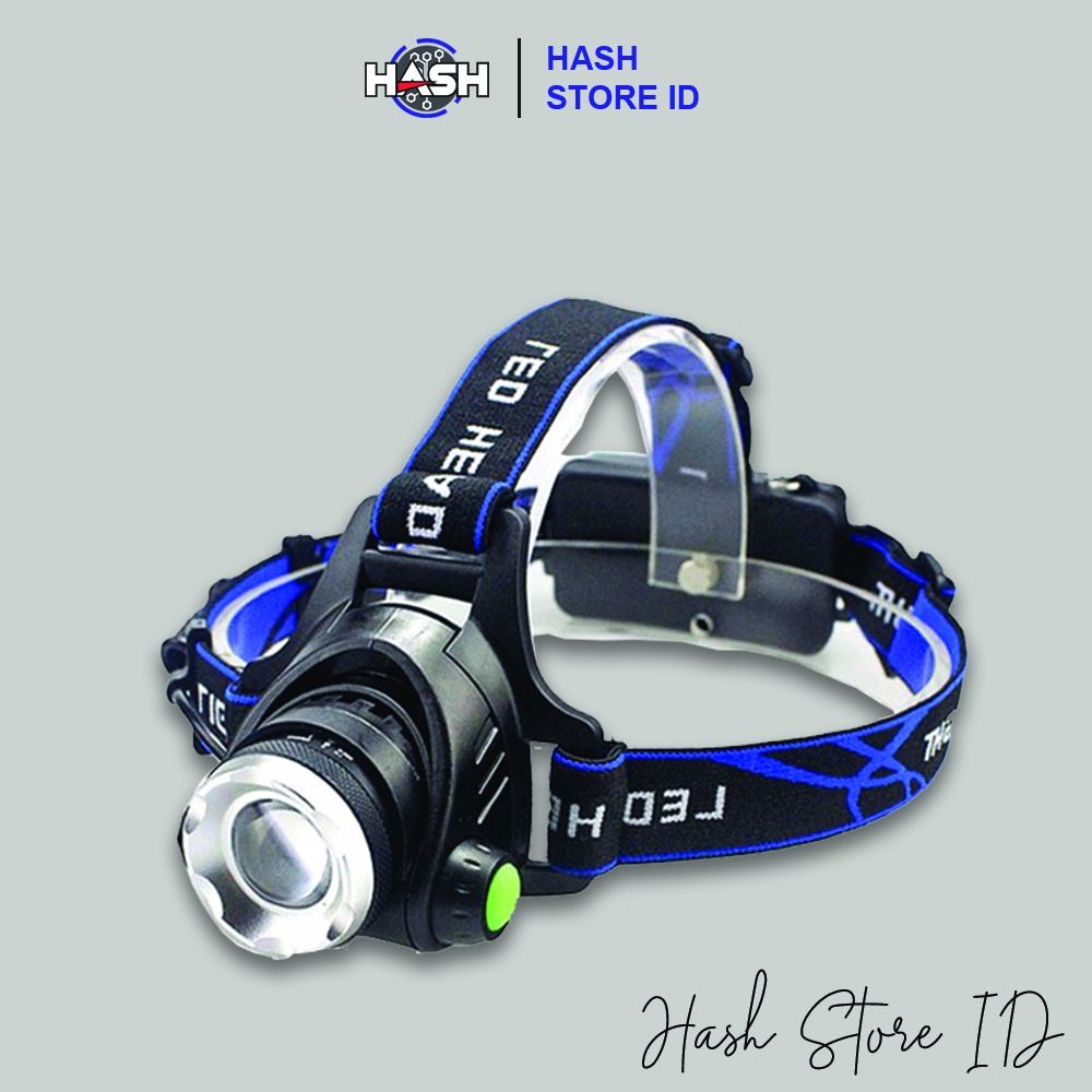 Senter kepala High Power Headlamp LED Cree XML T6 + Charger - 568D