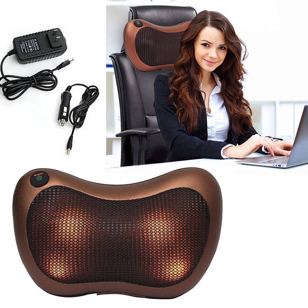 Grosir - 815 Bantal Pijat Massage Pillow Electric / Massage Pillow / Car and Home Massage Pillow