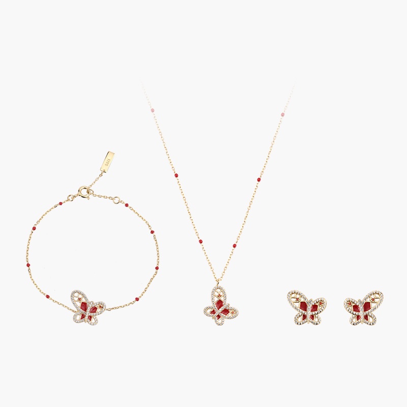 Chinese Style Exquisite Butterfly Jewelry Set