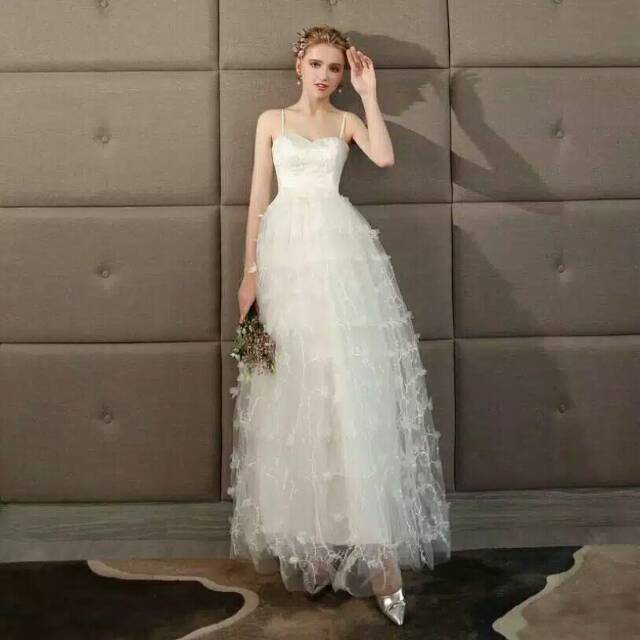 White wedding dress