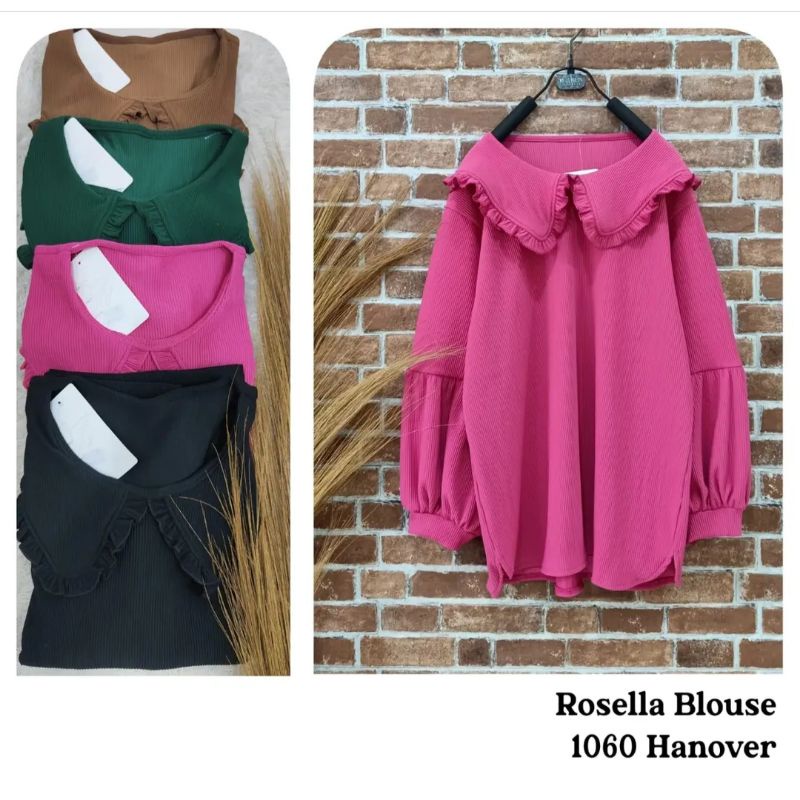 Rosella blouse hanover, clarke hannover, blouse rajut, atasan rajut hannover, atasan uniqlo, blouse 