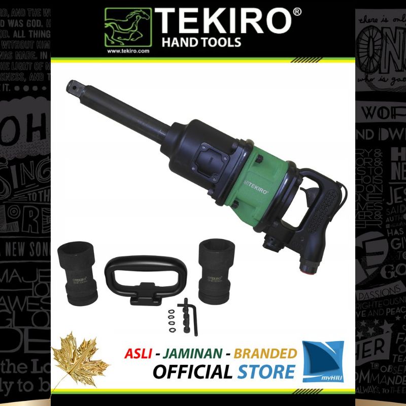 Kunci shock angin 1 inch tekiro twin hammer palu ganda raksasa alat pembuka baut tenaga angin kunci 