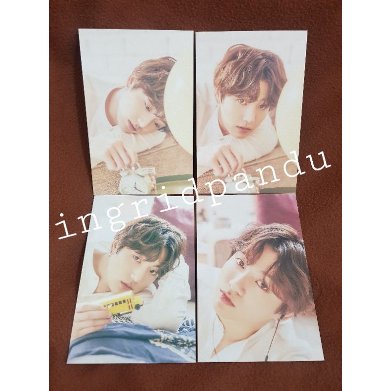 BTS POSTCARD ONEUL JUNGKOOK KOREA & JAPAN VERSION SET