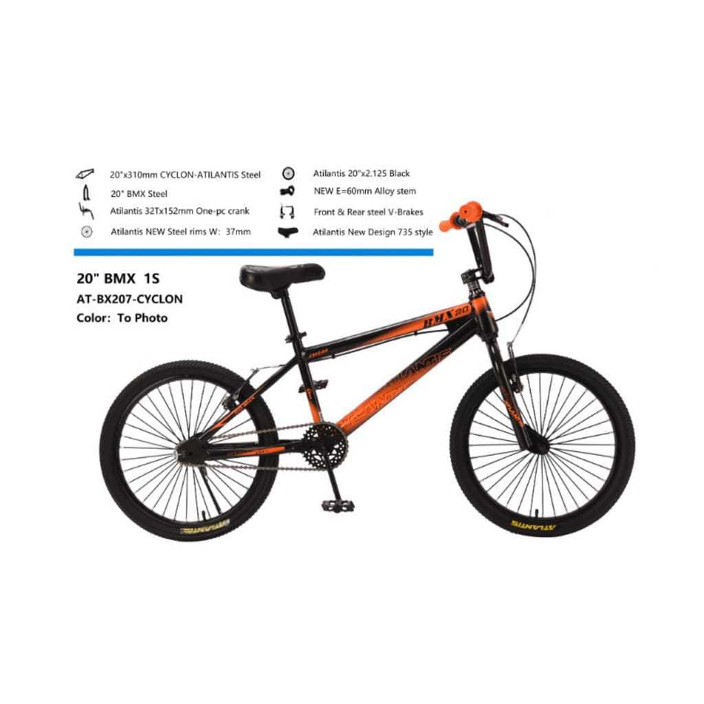 Sepeda Anak Laki BMX ATLANTIS CYCLON Ukuran 20 Inch