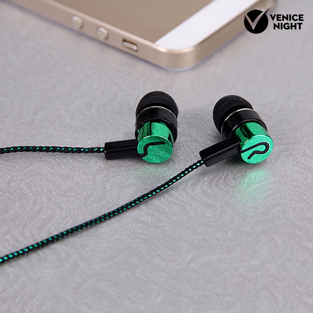 (VNEP) (Berkabel) Earphone In Ear Bass Stereo Bahan Metal Untuk Handphone / PC