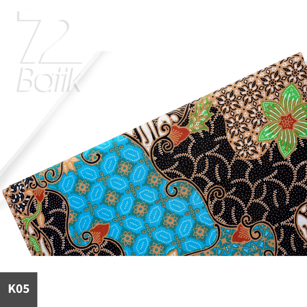 KAIN BATIK PREMIUM Bahan Katun Motif Sekar Jagad Warna Biru 721587 Cap 72 Jarik Jarit Samping Kebat Panjang Batik Katun Modern Premium Bahan Seragam Batik Pernikahan Kantor Keluarga Murah Kamen Jadi Batik Bali Lembaran