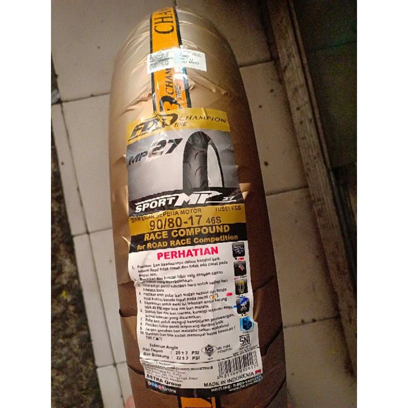 ban FDR MP 27 ring 17 ukuran 90-80/17 soft compound