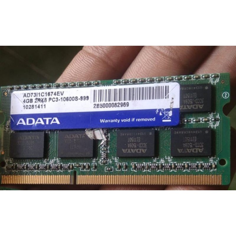 RAM LAPTOP ADATA 4GB DDR3 PC10600