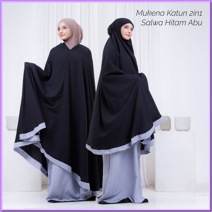 Mukenah Dewasa Polos Travel Rayon Premium Motif Bunga Terusan Resleting Tali Ikat Mukena Elegan Terb