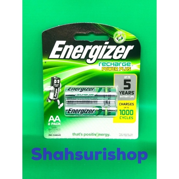 BATERAI AA RECHARGE RECHARGEABLE CAS ENERGIZER 2000 MAH ISI 2 PCS