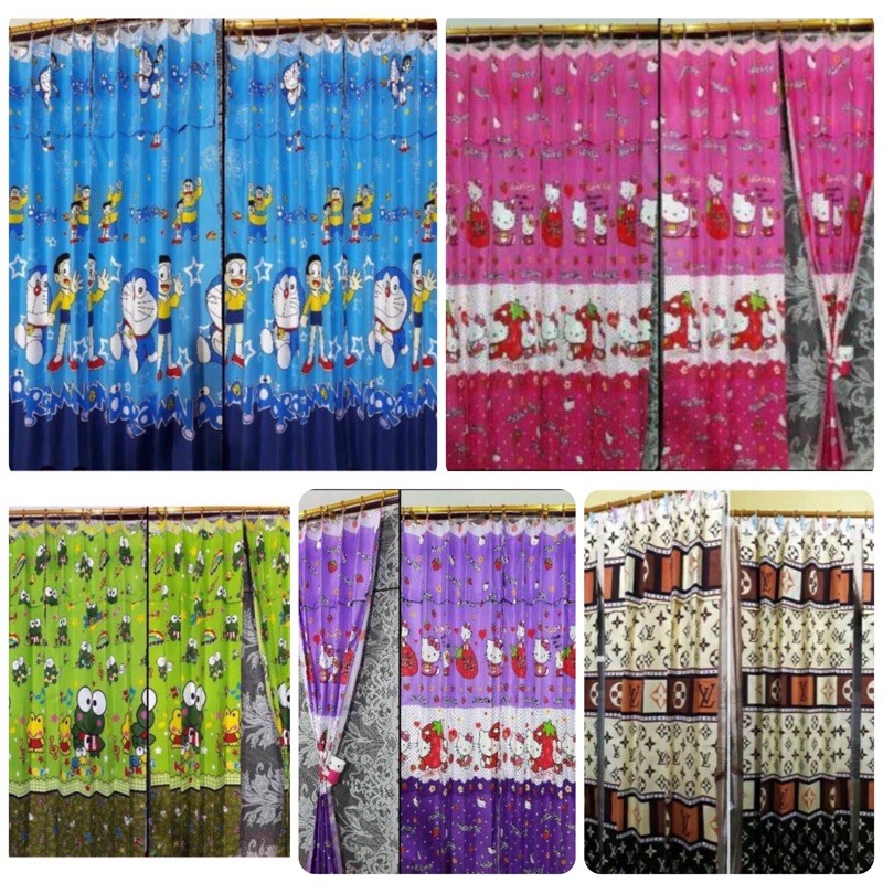 [ PINTU DAN JENDELA ] GORDEN PLISKET + PONI MOTIF MIX ( KARAKTER / BUNGA / ABSTRAK / SULTAN )