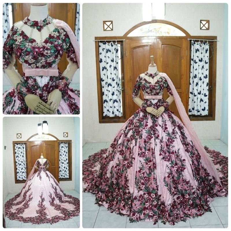 GAUN PENGANTIN DUSTY PINK