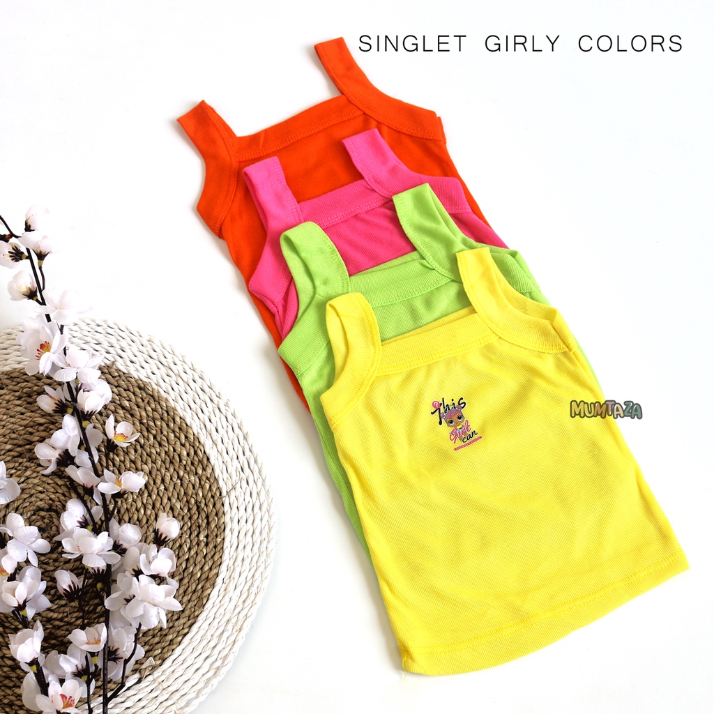 Singlet Anak Perempuan SML XL ~ Singlet anak cewek ~ SInglet anak ~ singlet bayi ~ kutung anak