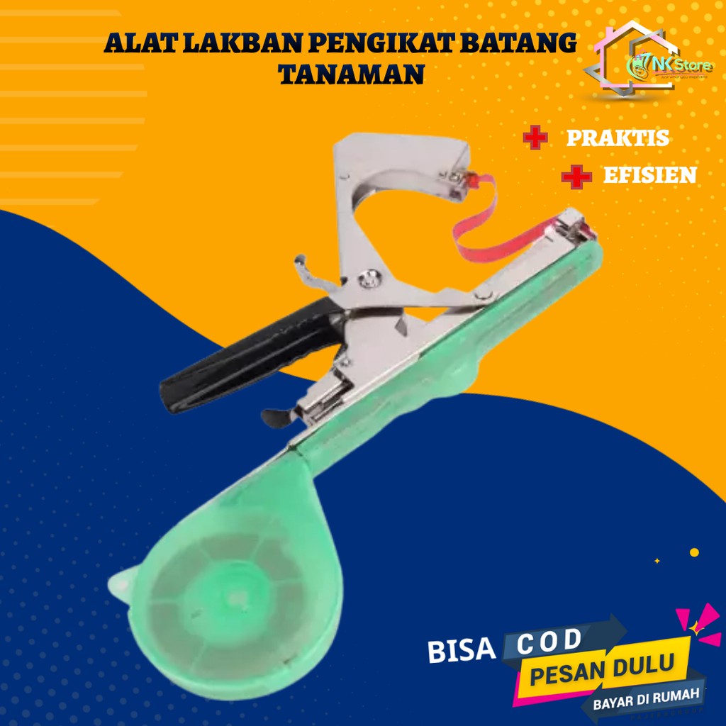 r3w Lakban Pengikat Alat Lakban Pengikat Batang Tanaman Plant Tape Tool Tapener Pengikat Batang Tana