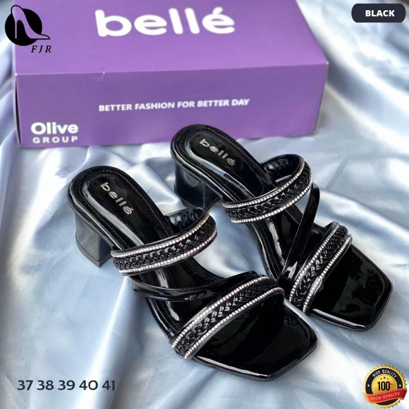 Sandal Heels Wanita // Sandal Kondangan Hajatan Original BELLE by FJR Shoes